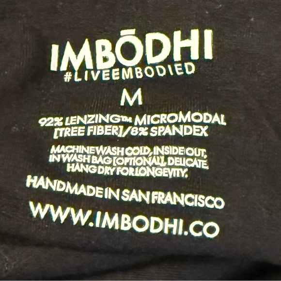 IMBODHI Women’s MEDIUM Solid Black Jumper Jumpsuit Modal - Picture 3 of 3